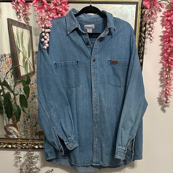 Carhartt Other - Carhartt Blue Denim Shirt sz 2XL/XXL